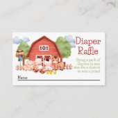 レッドバーンファームおむつラッフル エンクロージャーカード (正面)