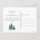 レッドバーンファームクリスマスホリデーパーティー招待状 ポストカード (裏面)