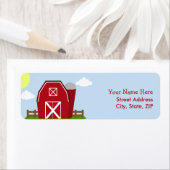 レッドバーンファームバースデーパーティー住所 シール (インサイチュ)