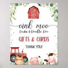 レッドバーンファームフォージバースデーパーティーサイン ポスター