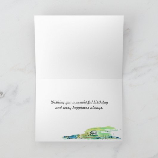 レッドバーンファームフュウズウォーターハッピーバースデー カード (内部)