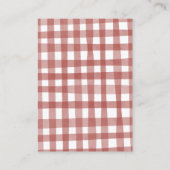 レッドバーンファーム動物の赤ちゃんシャワーおむつラッフル エンクロージャーカード (裏面)