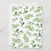 レッドバーンファーム納屋周囲の庭おもしろい誕生日招待状 招待状 (裏面)