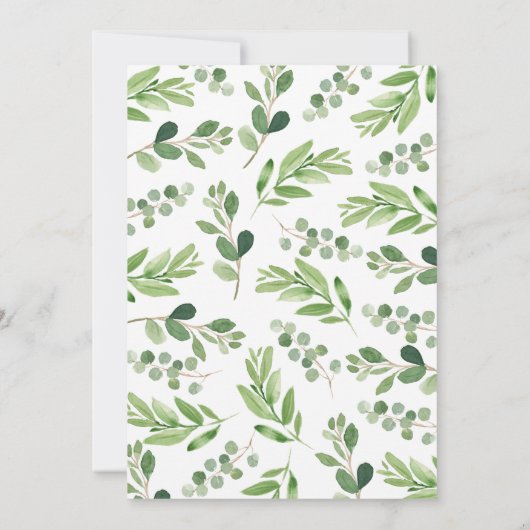 レッドバーンファーム納屋周囲の庭おもしろい誕生日招待状 招待状 (裏面)