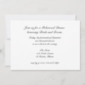 レッドバーンフェンスカントリーウェディングリハーサルディナー 招待状 (裏面)