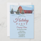 レッドバーンフォレストホリデ企業のィスクリスマスパーティー 招待状 (正面)