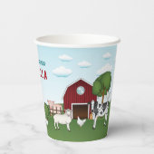 レッドバーンブルースカイキッドとファーム動物の誕生日 紙コップ (裏面)