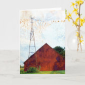 レッドバーンミックスドメディアすべての行事 カード (黄色い花)