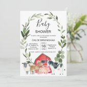 レッドバーンリースファームアニマルズベビーシャワー 招待状 (スタンド正面)