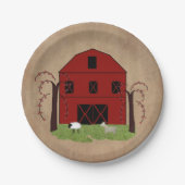 レッドバーン紙プレート ペーパープレート (正面)