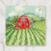 レッドバーン |ファームをテーマにした誕生日パーティーありがとうございました フェイバータグ (裏面)