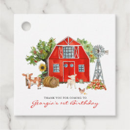 レッドバーン |ファームをテーマにした誕生日パーティーありがとうございました フェイバータグ
