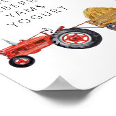 レッドバーン |ファーム最初の誕生日マイルストーンのポスター ポスター (角)