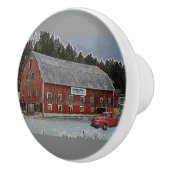 レッドバーン&ヴィンテージファームトラック引き出しプル セラミックノブ (右)