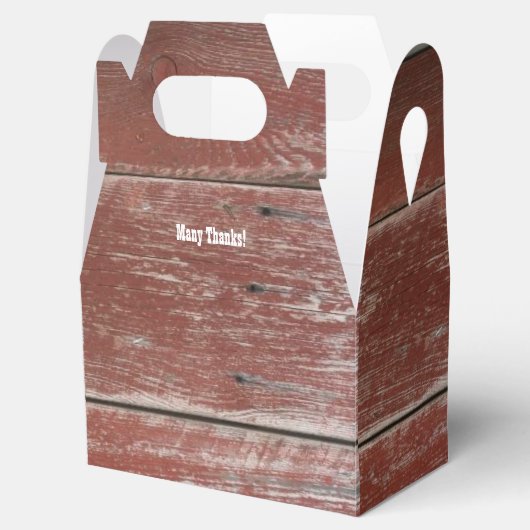 レッドバ素朴ンウッドパーソナライズされたビーフボックス フェイバーボックス (オープン)