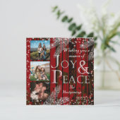 レッドバ素朴ンスノーパインジョイアンドピースホリデイ シーズンカード (スタンド正面)