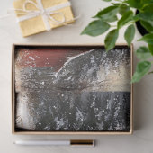 レッドバ素朴ーンウィンター風光明媚な芸術デコページ 薄葉紙 (ギフト)