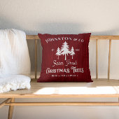 レッドバ素朴ーンウッドクリスマスツリーファーム クッション