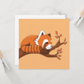 レッドパかわいらしンダinツリー カード (正面/裏面インサイチュ)