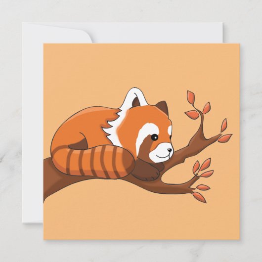 レッドパかわいらしンダinツリー カード (正面)