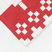 レッドパインツリーセーター編み毛布 フリースブランケット (角)