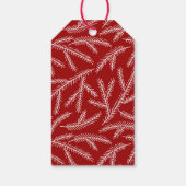 レッドパインブランチメリークリスマスフォトホリデー ギフトタグ (裏面)