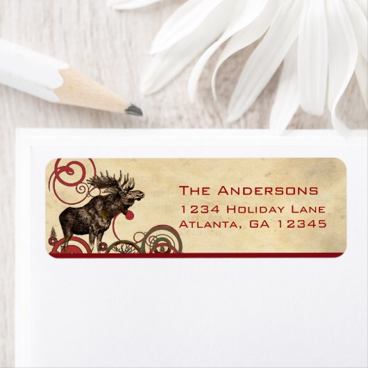 レッドパインムースツリーズ差出人住所 ラベル (インサイチュ)