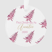 レッドパゴダのクリスマスツリー"初めてのクリスマスas" オーナメント (正面)