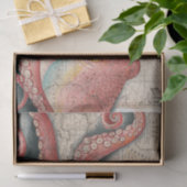 レッドパシフィックタコヴィンテージマップアート 薄葉紙 (ギフト)