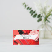 レッドパッシオーネ香水店の名刺 名刺 (スタンド正面)