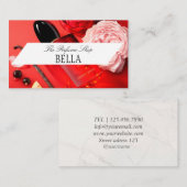 レッドパッシオーネ香水店の名刺 名刺 (正面/裏面)