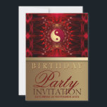レッドパッションニューエイジバースデーパーティ招待状 招待状<br><div class="desc">赤情熱的、ニューエイジ&ゴシック、フラクタル・アート・フュージョン誕生日パーティー招素晴らし待：任意の年齢の誕生日のためのエネルギー。金縁ど筆の金属仕上げ – 適切な大人の誕生日、スピリチュアルやエネルギーやホリスティックその他すべての特別な機会やイベントと特別な収集。イベントカスタマイズに合わせて文字をパーソナライズ – すべての文字、フォント、および色は完全にカスタマイズ可能</div>