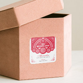 レッドパペルピカドミカンスアニョス スクエアシール