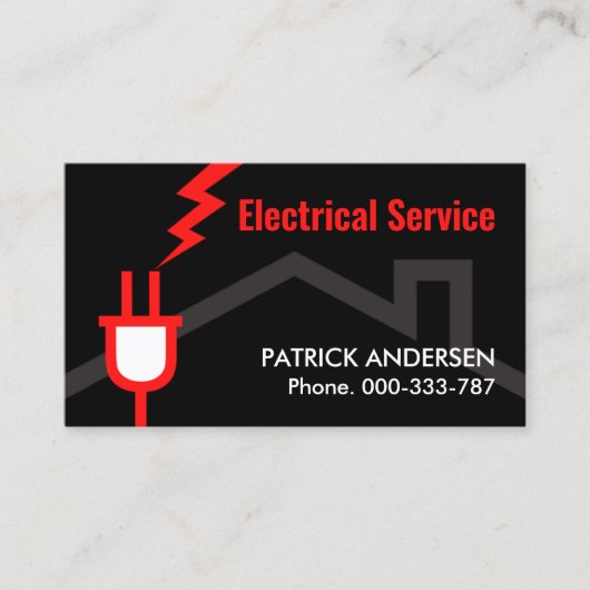 レッドパワープラグタワーチャージホーム 名刺 (正面)