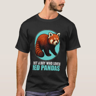 レッドパンダが大好きな少年 レッドパンダ Tシャツ