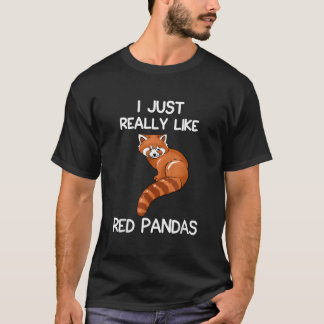 レッドパンダが大好き レッドパンダ 引用 Tシャツ