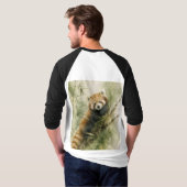 レッドパンダのチャーム Tシャツ (裏面フル)