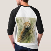 レッドパンダのチャーム Tシャツ (裏面)