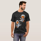 レッドパンダの宇宙飛行士 Tシャツ (正面フル)