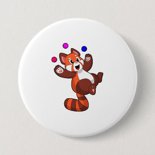 レッドパンダアットジャグルサーカスPNG 缶バッジ