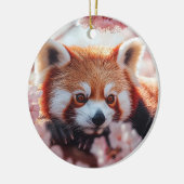 レッドパンダインズさくらんぼ セラミックオーナメント (左)