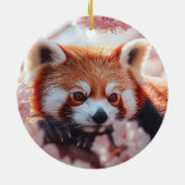 レッドパンダインズさくらんぼ セラミックオーナメント (裏面)