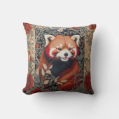 レッドパンダウィエレガントリアムモリスインスパイアフローラ クッション (正面)
