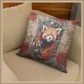レッドパンダウィエレガントリアムモリスインスパイアフローラ クッション