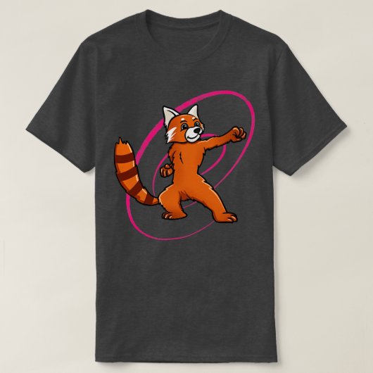レッドパンダカンフー Tシャツ (デザイン正面)