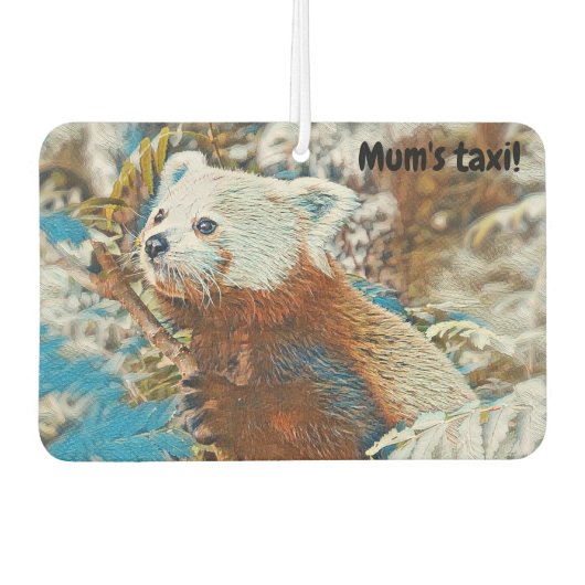 レッドパンダカーエアコン カーエアーフレッシュナー (正面)