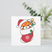 レッドパンダクリスマススノーウィンターアニマルズパンダホリ シーズンカード (スタンド正面)