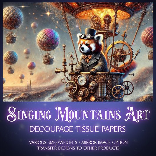 レッドパンダゴシックメカニカルワンダーランドデクページ 薄葉紙