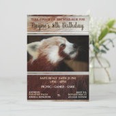 レッドパンダパーティの招待状 招待状 (スタンド正面)