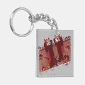 レッドパンダフューリー キーホルダー (正面左)